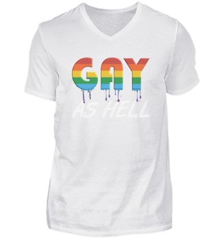 Gay As Hell Gender LGBTQ LGBT Pride Gifts