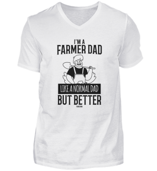 Cool father is farmer