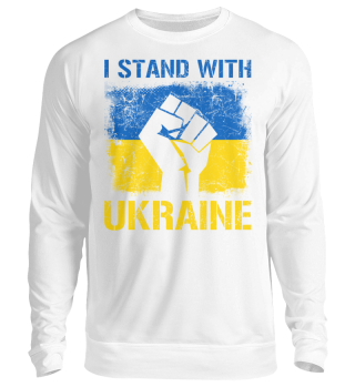I Stand With Ukraine Flagge