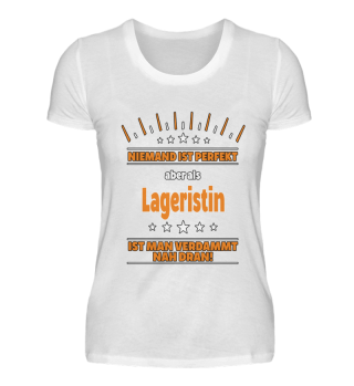 Lageristin T-Shirt Geschenk Sport Lustig