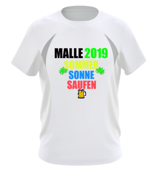 Malle Sommer Sonne Saufen Shirt 2019