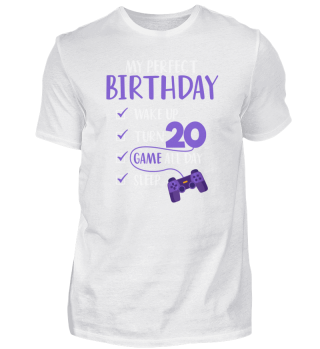 Perfect Birthday Gamer Boy Level 20