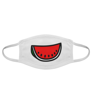 Melone Wassermelone Maske Stoffmaske