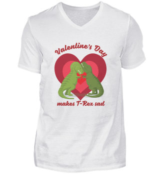 Valentinstag süßes T Rex Shirt Umarmung