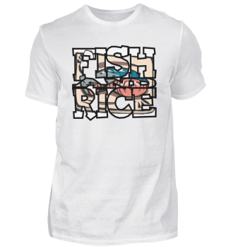 Fisch und Reis - asiatisches Essen