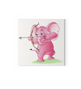 Rosa Elefant Sticker