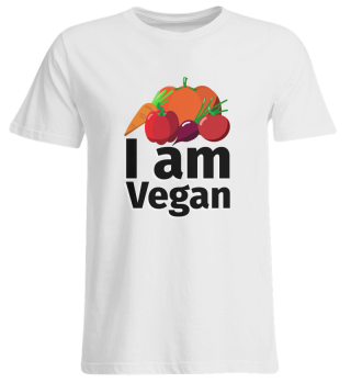 I am Vegan Gemüse - Illustration
