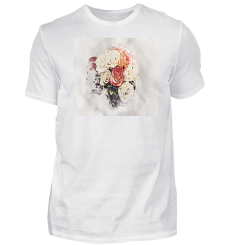 Blumen T-Shirt Kunst 