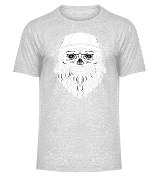 Totenkopf Skull Beard Böse Style Bart Cool 