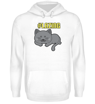 Katzen T-Shirt: #Lazing