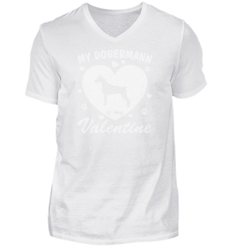 My Dobermann Is My Valentine Vintage