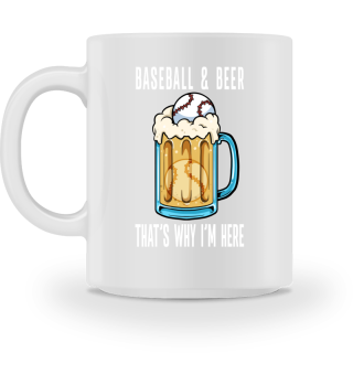 Baseball In Beer Mug Baseball & Beer
