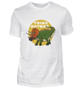 Dino T- Shirt. Dinosaurier Triceratops.