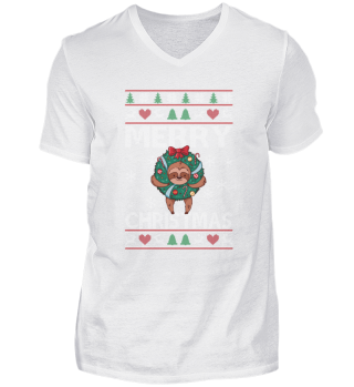 Ugly Sweater Sloth Merry Christmas Advent Wreath