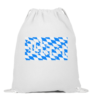 Bayrischer Dialekt Bazi blau weiß Flagge