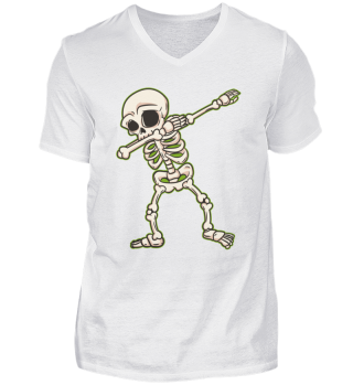 Dabbing Skeleton T-Shirt Halloween Party