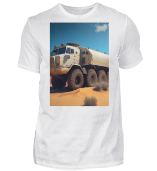 Offroad LKW in der Wüste T-Shirt