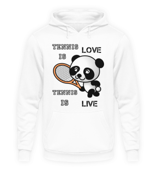 Süßer Panda spielt Tennis Shirt