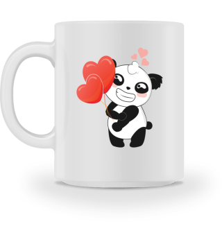 Valentinstag Panda Herz 