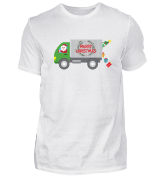 Weihnachtsmann im Auto Geschenk Idee