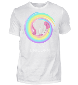 I'm a unicorn Einhorn Regenbogen süß 