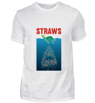 Straws Schildkröte Hai Strohhalm Plastik