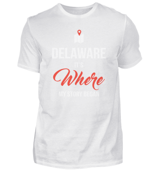 I Love US State Delaware It's Where My