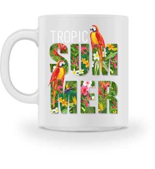  Tropic Summer Sommer Papagei Urlaub