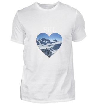 Ski T-Shirt Mountain, Wintersport 