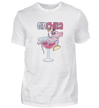Ginchilla Betrunkene Maus im Martiniglas