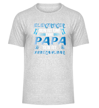 T-Shirt für Elektriker und stolzen Papa