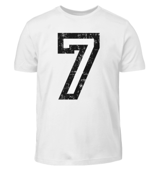 Nummer 7 (Vintage Weiß) T-Shirt