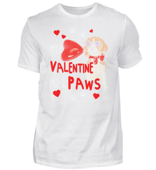 My Valentine has Paws Cute Beagle