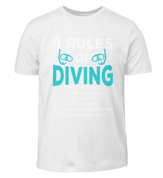 5 Rules Of Diving Tauchen Meer Scuba Div