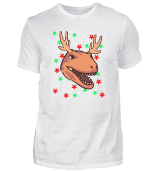 Dinosaur Reindeer Christmas Holiday