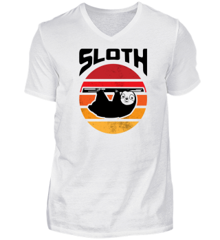 Sloth Vintage Cute Animal Tee Clothing