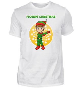 Flossing Elf Christmas Floss Dance Funny
