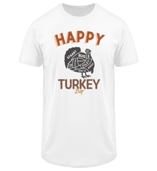 Happy Turkey Day Thanksgiving Taste by part