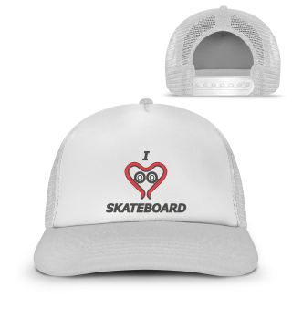 I love skateboard Trucker cap