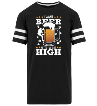I want beer after I've got high 