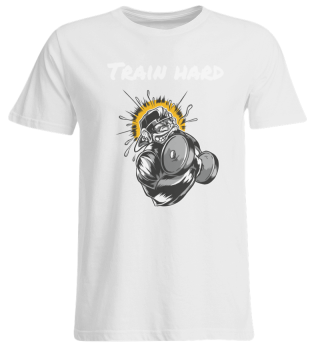 Train Hard Gorilla Affe Geschenkidee