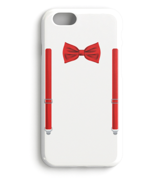Red Bow Tie With Suspenders Funny Wedding Gift
