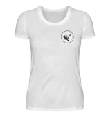 InnTAKT T-Shirt Damen Basic - Logo weiss (einseitig)