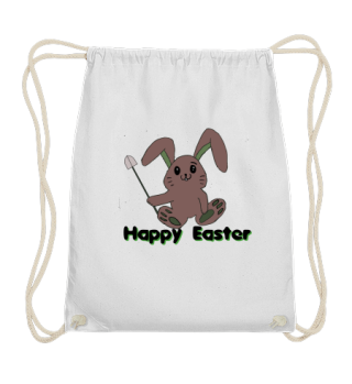 rabbit happy easter shovel