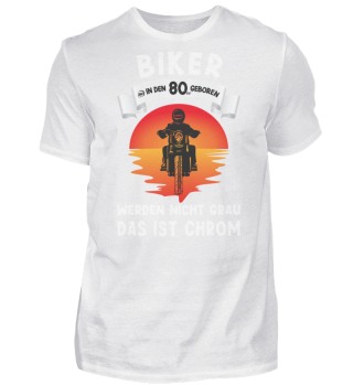 Motorradfahrer Geschenk Biker 80er