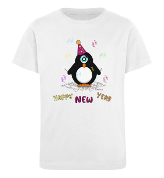 Pinguin Silvester - Kinder Shirt
