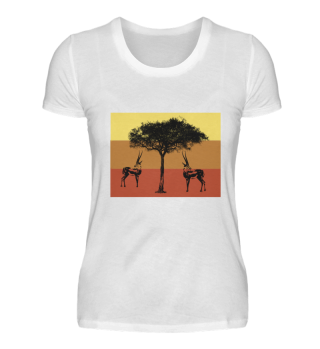 Gazelle - Baum - Safari - Afrika - Kenia