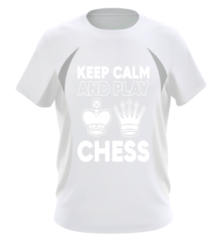 Bleib ruhig und spiele Schachbrettspiel
