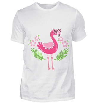 Flamingo mit Sonnenbrille