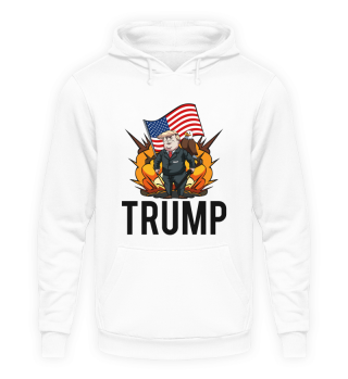 Trump american Flag Eagle